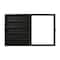 Flash Furniture Maverick 14.5x17.5 Solid Pine Medals Display Case w/4 Channel Grooved Removable Shelves in Black HMHD-23M018YBN1-BLK-1417-GG - alternate 7